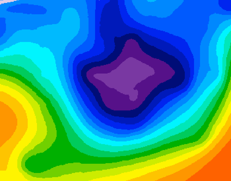 GDPS 500 millibar geopotential height 180 hour forecast chart for Canada based on 2025/11/26 1200Z data