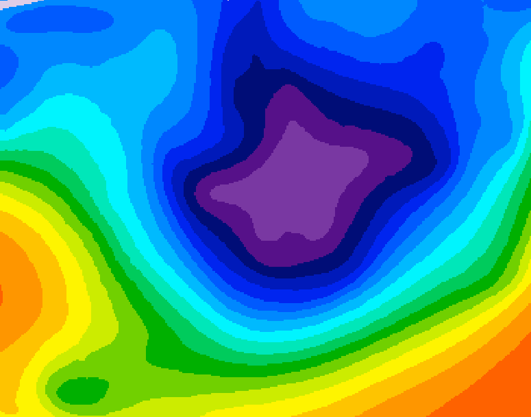 GDPS 500 millibar geopotential height 186 hour forecast chart for Canada based on 2025/11/26 1200Z data
