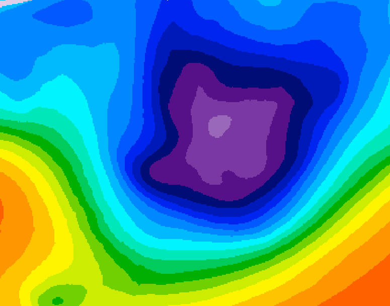 GDPS 500 millibar geopotential height 198 hour forecast chart for Canada based on 2025/11/26 1200Z data