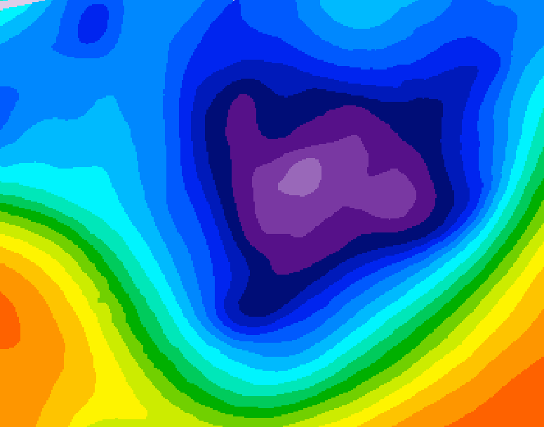 GDPS 500 millibar geopotential height 216 hour forecast chart for Canada based on 2025/11/26 1200Z data