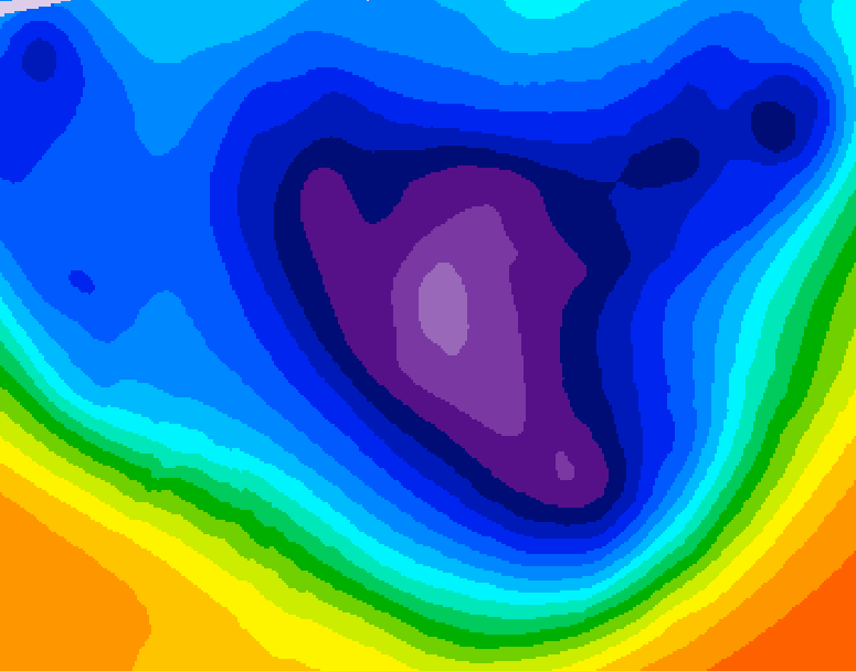 GDPS 500 millibar geopotential height 240 hour forecast chart for Canada based on 2025/11/26 1200Z data