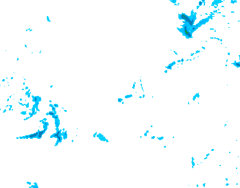 GDPS precipitation 210 hour forecast chart for Canada based on 2025/11/26 0000Z data