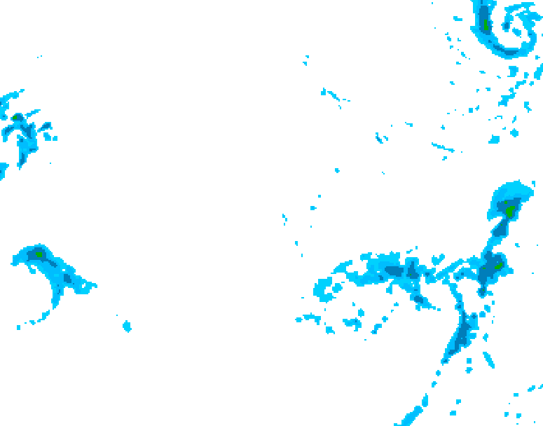 GDPS precipitation 018 hour forecast chart for Canada based on 2025/11/26 1200Z data