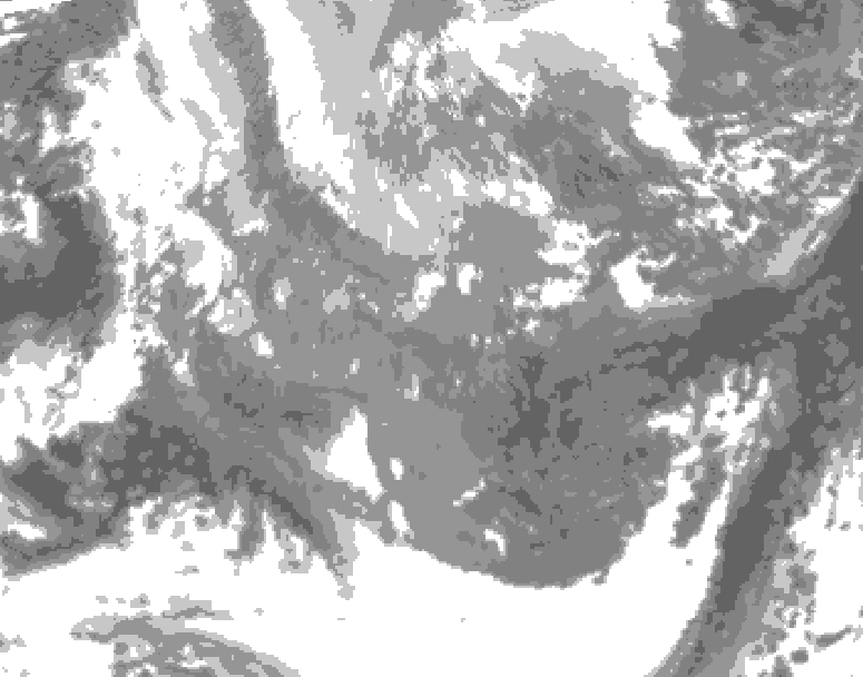 GDPS total cloud 048 hour forecast chart for Canada based on 2025/11/26 0000Z data