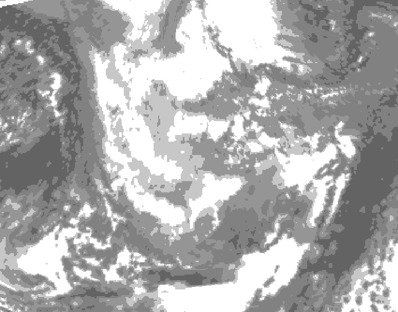 GDPS total cloud 186 hour forecast chart for Canada based on 2025/11/26 0000Z data