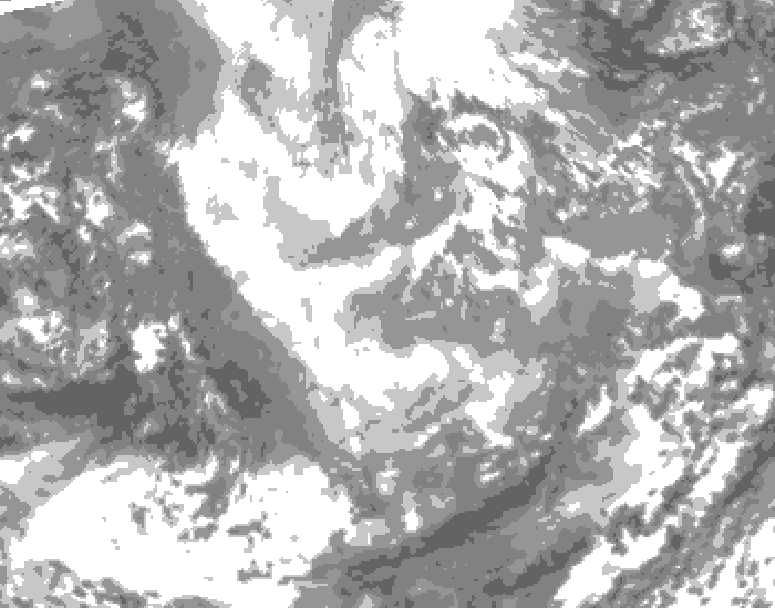 GDPS total cloud 204 hour forecast chart for Canada based on 2025/11/26 0000Z data