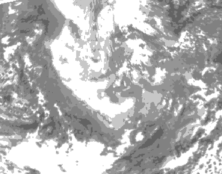 GDPS total cloud 210 hour forecast chart for Canada based on 2025/11/26 0000Z data