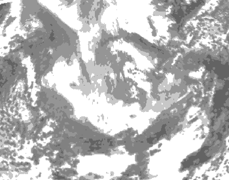 GDPS total cloud 234 hour forecast chart for Canada based on 2025/11/26 0000Z data
