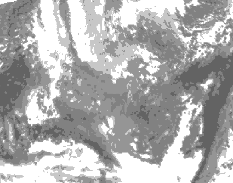 GDPS total cloud 048 hour forecast chart for Canada based on 2025/11/26 1200Z data