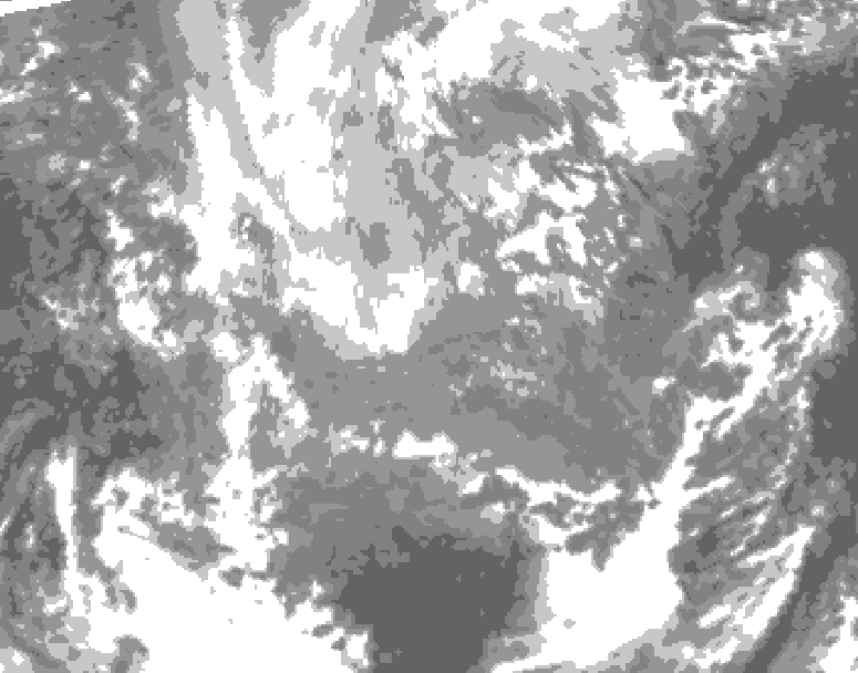 GDPS total cloud 072 hour forecast chart for Canada based on 2025/11/26 1200Z data