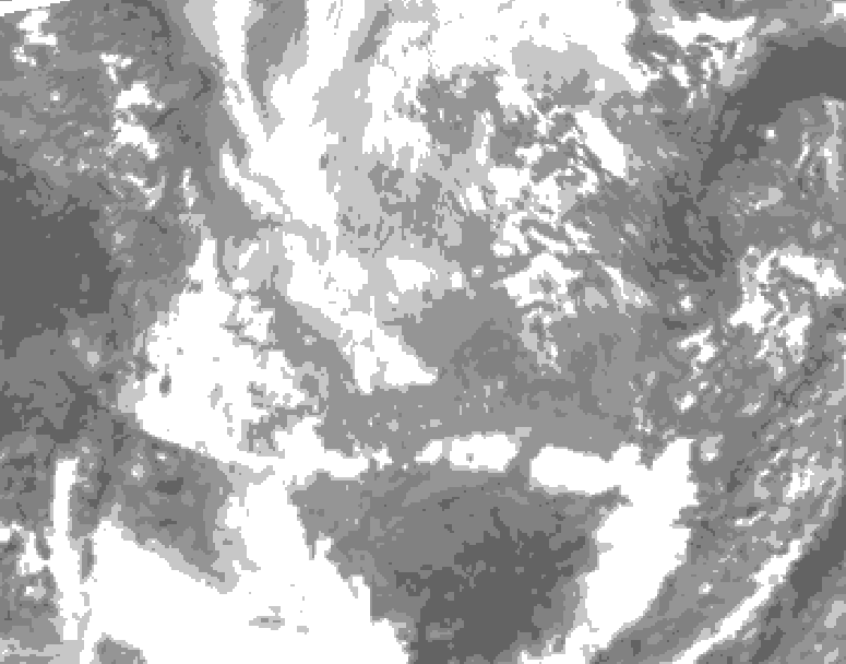 GDPS total cloud 084 hour forecast chart for Canada based on 2025/11/26 1200Z data