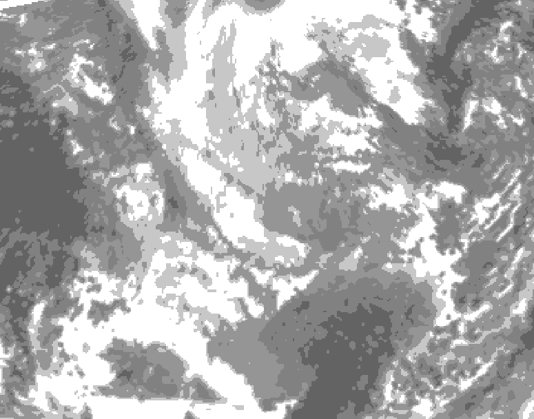GDPS total cloud 096 hour forecast chart for Canada based on 2025/11/26 1200Z data