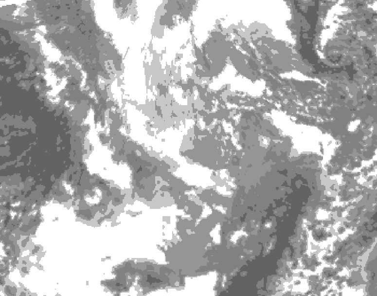 GDPS total cloud 108 hour forecast chart for Canada based on 2025/11/26 1200Z data