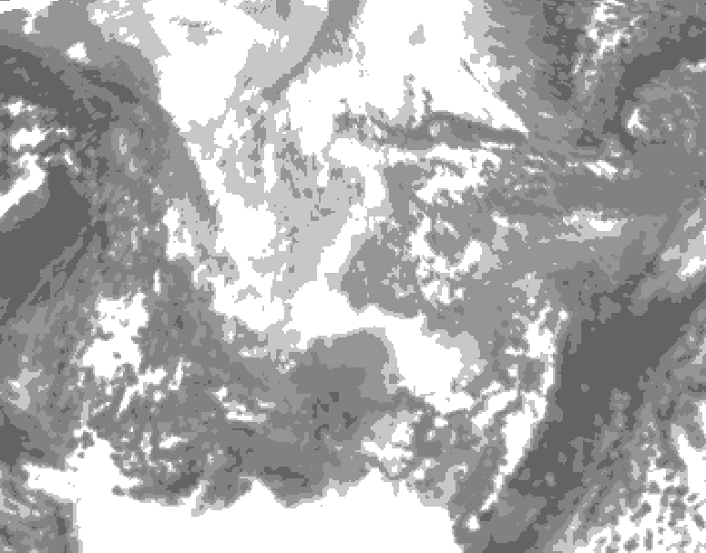 GDPS total cloud 162 hour forecast chart for Canada based on 2025/11/26 1200Z data