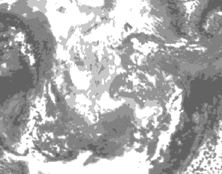 GDPS total cloud 168 hour forecast chart for Canada based on 2025/11/26 1200Z data
