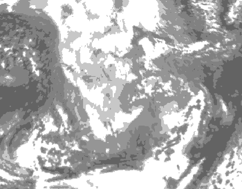 GDPS total cloud 174 hour forecast chart for Canada based on 2025/11/26 1200Z data