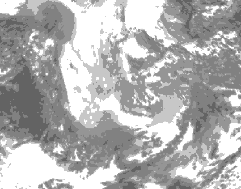 GDPS total cloud 204 hour forecast chart for Canada based on 2025/11/26 1200Z data