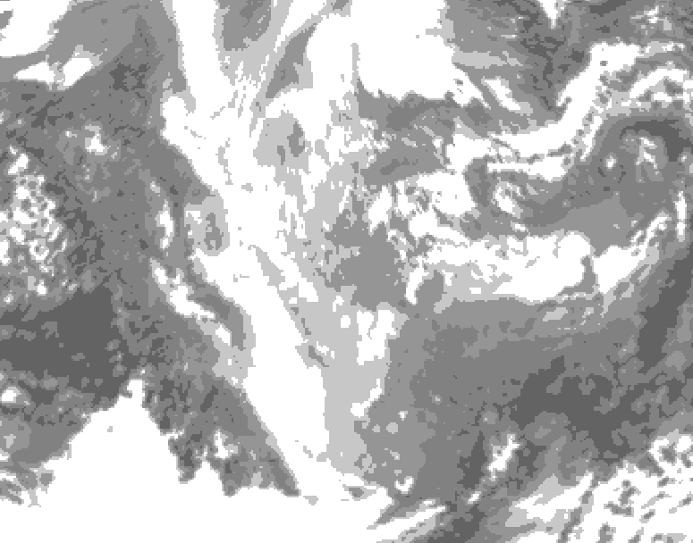 GDPS total cloud 228 hour forecast chart for Canada based on 2025/11/26 1200Z data