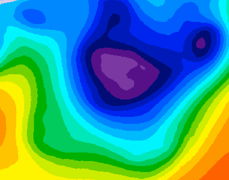 GDPS 500 millibar geopotential height 144 hour forecast chart for Canada based on 2025/11/27 0000Z data