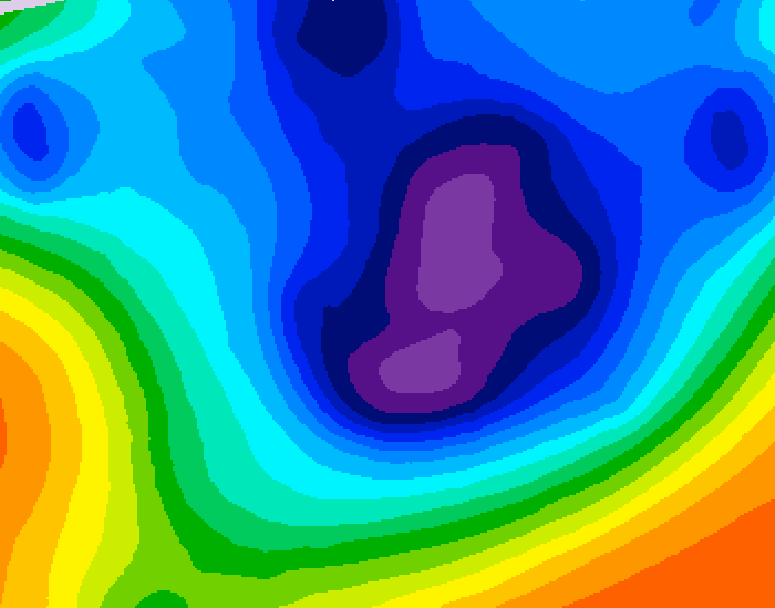 GDPS 500 millibar geopotential height 192 hour forecast chart for Canada based on 2025/11/27 0000Z data