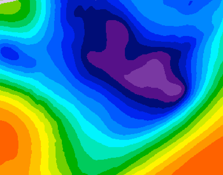 GDPS 500 millibar geopotential height 228 hour forecast chart for Canada based on 2025/11/27 0000Z data