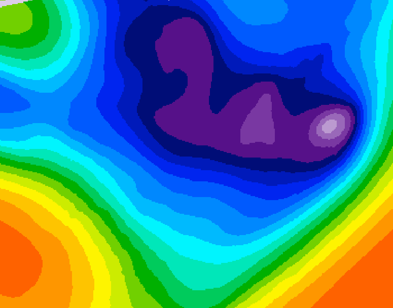 GDPS 500 millibar geopotential height 240 hour forecast chart for Canada based on 2025/11/27 0000Z data