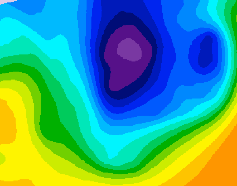 GDPS 500 millibar geopotential height 060 hour forecast chart for Canada based on 2025/11/27 1200Z data