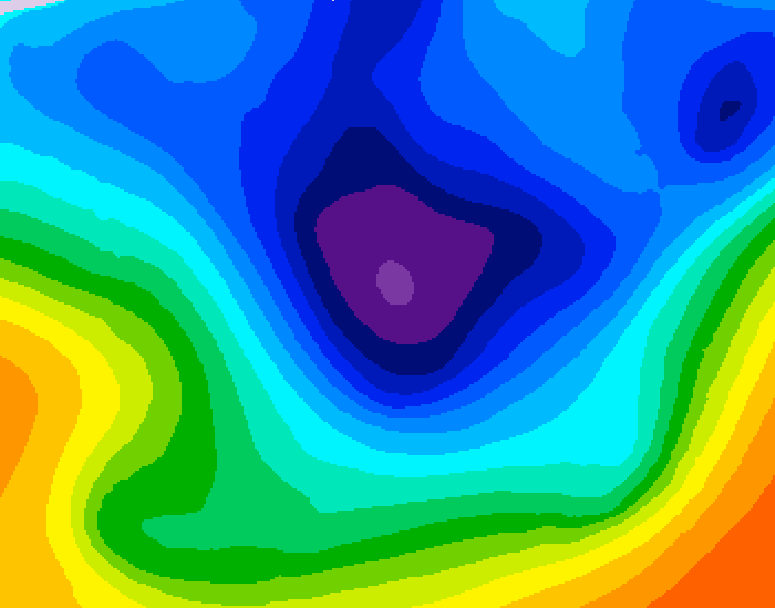 GDPS 500 millibar geopotential height 144 hour forecast chart for Canada based on 2025/11/27 1200Z data