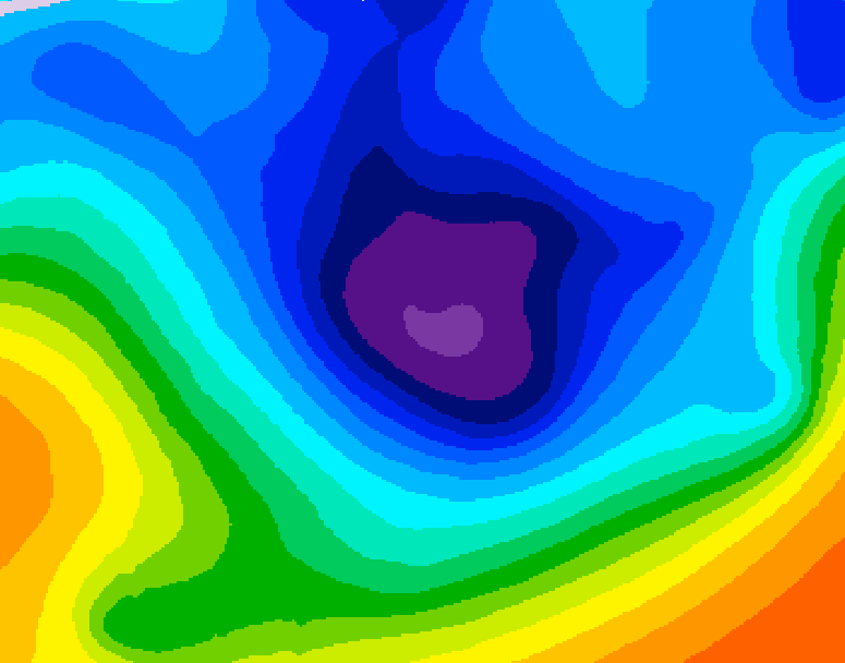 GDPS 500 millibar geopotential height 156 hour forecast chart for Canada based on 2025/11/27 1200Z data