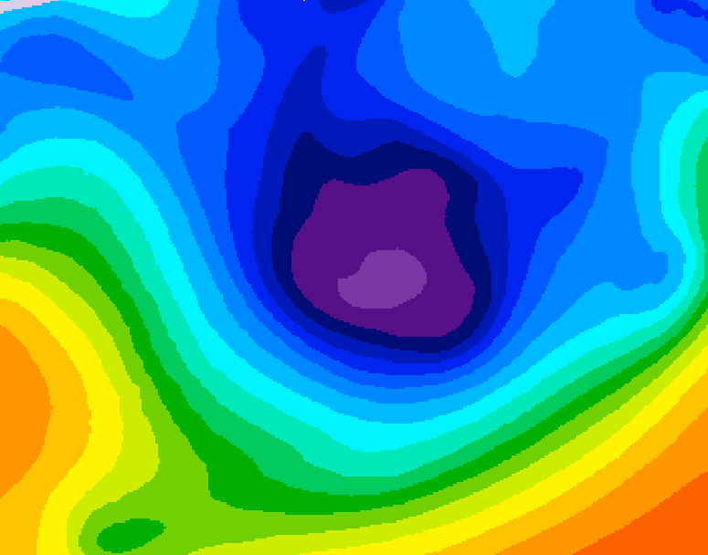 GDPS 500 millibar geopotential height 162 hour forecast chart for Canada based on 2025/11/27 1200Z data