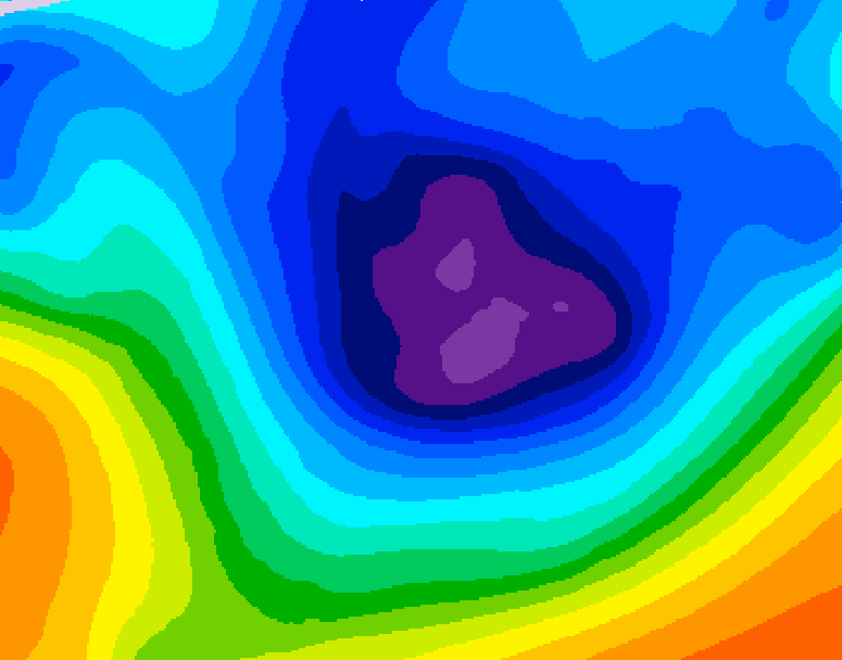 GDPS 500 millibar geopotential height 174 hour forecast chart for Canada based on 2025/11/27 1200Z data