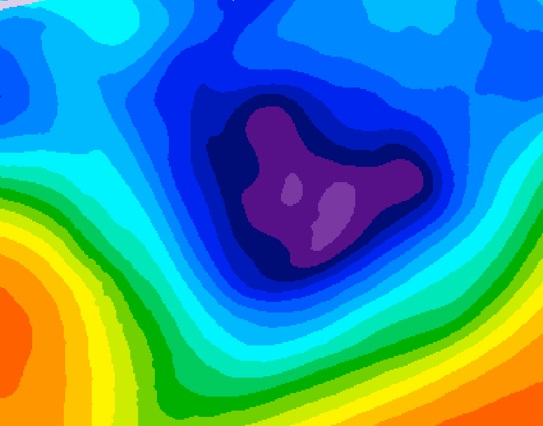 GDPS 500 millibar geopotential height 186 hour forecast chart for Canada based on 2025/11/27 1200Z data