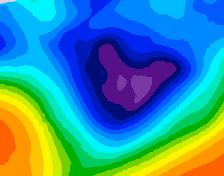 GDPS 500 millibar geopotential height 192 hour forecast chart for Canada based on 2025/11/27 1200Z data