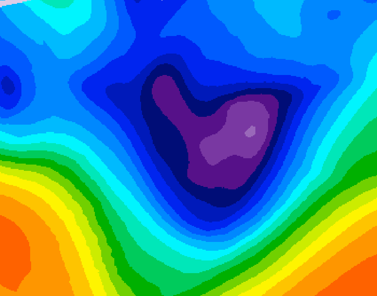 GDPS 500 millibar geopotential height 204 hour forecast chart for Canada based on 2025/11/27 1200Z data