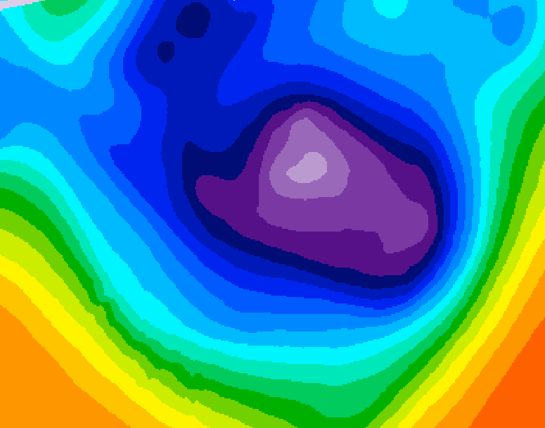 GDPS 500 millibar geopotential height 234 hour forecast chart for Canada based on 2025/11/27 1200Z data