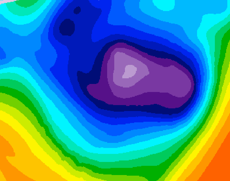 GDPS 500 millibar geopotential height 240 hour forecast chart for Canada based on 2025/11/27 1200Z data