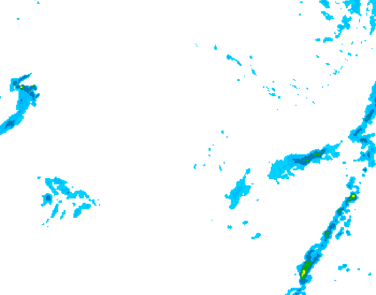 GDPS precipitation 006 hour forecast chart for Canada based on 2025/11/27 1200Z data