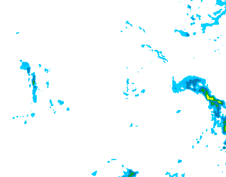 GDPS precipitation 102 hour forecast chart for Canada based on 2025/11/27 1200Z data