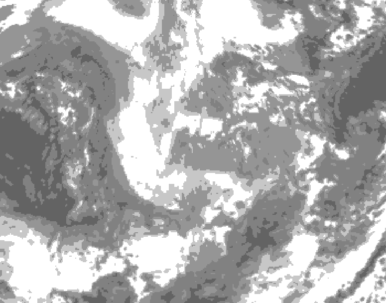 GDPS total cloud 180 hour forecast chart for Canada based on 2025/11/27 0000Z data