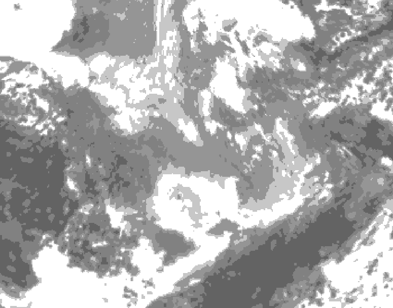 GDPS total cloud 228 hour forecast chart for Canada based on 2025/11/27 0000Z data
