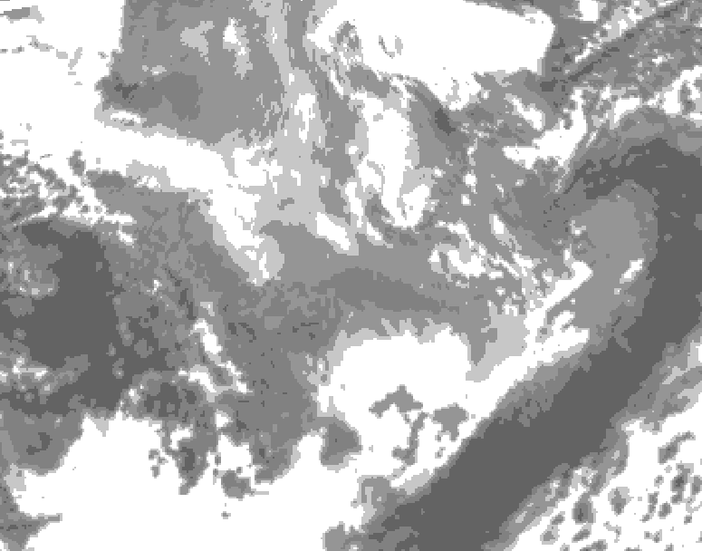 GDPS total cloud 240 hour forecast chart for Canada based on 2025/11/27 0000Z data