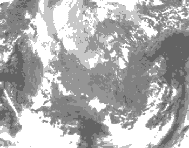 GDPS total cloud 036 hour forecast chart for Canada based on 2025/11/27 1200Z data