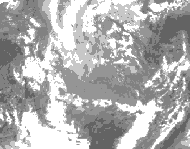 GDPS total cloud 054 hour forecast chart for Canada based on 2025/11/27 1200Z data