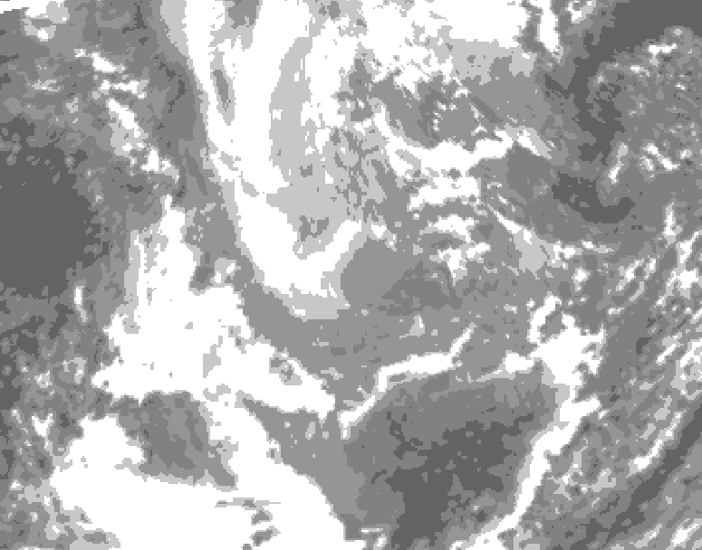 GDPS total cloud 066 hour forecast chart for Canada based on 2025/11/27 1200Z data