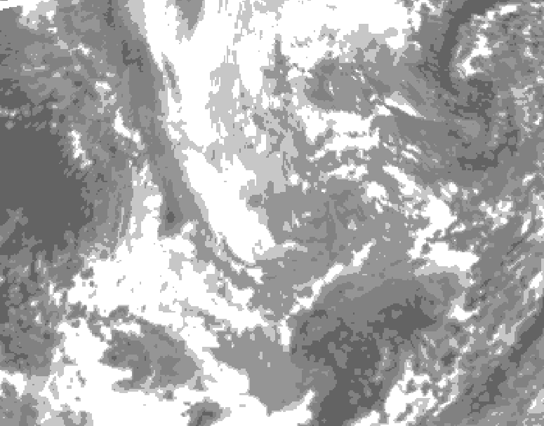 GDPS total cloud 072 hour forecast chart for Canada based on 2025/11/27 1200Z data