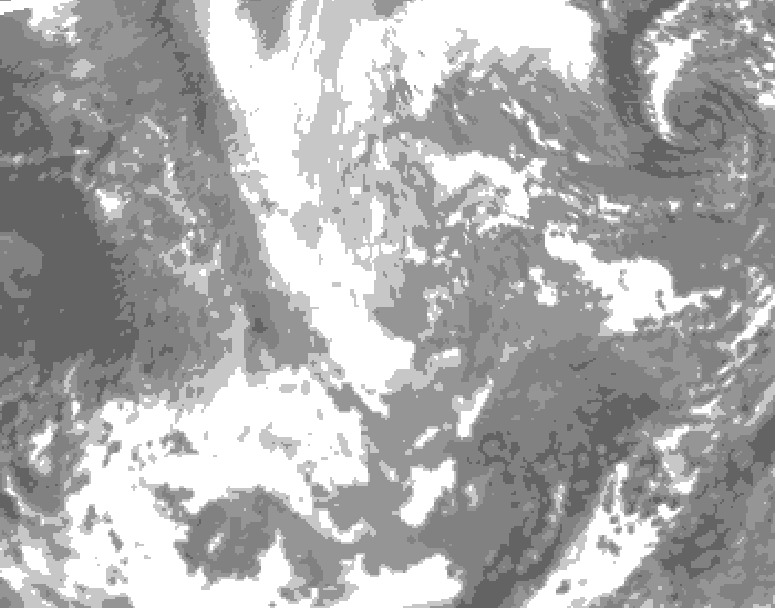 GDPS total cloud 078 hour forecast chart for Canada based on 2025/11/27 1200Z data