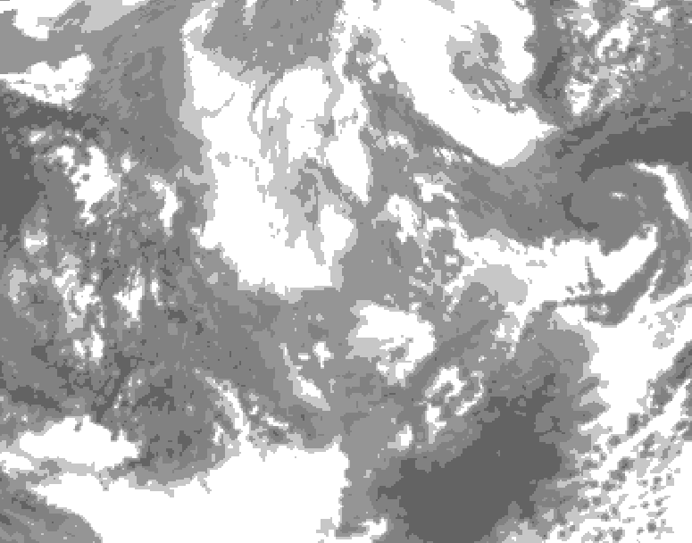 GDPS total cloud 120 hour forecast chart for Canada based on 2025/11/27 1200Z data
