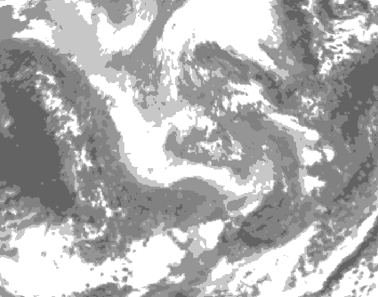 GDPS total cloud 168 hour forecast chart for Canada based on 2025/11/27 1200Z data
