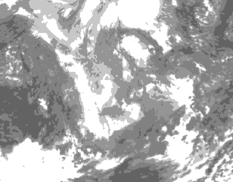 GDPS total cloud 186 hour forecast chart for Canada based on 2025/11/27 1200Z data