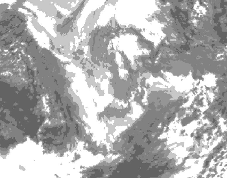GDPS total cloud 192 hour forecast chart for Canada based on 2025/11/27 1200Z data